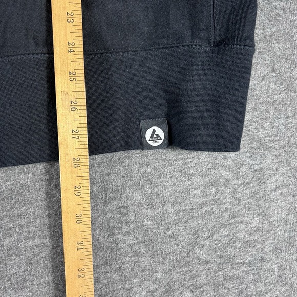 American Giant Men's Full Zip Black Moto Heavy Sweatshirt Jacket XL Made In USA - Picture 5 of 6